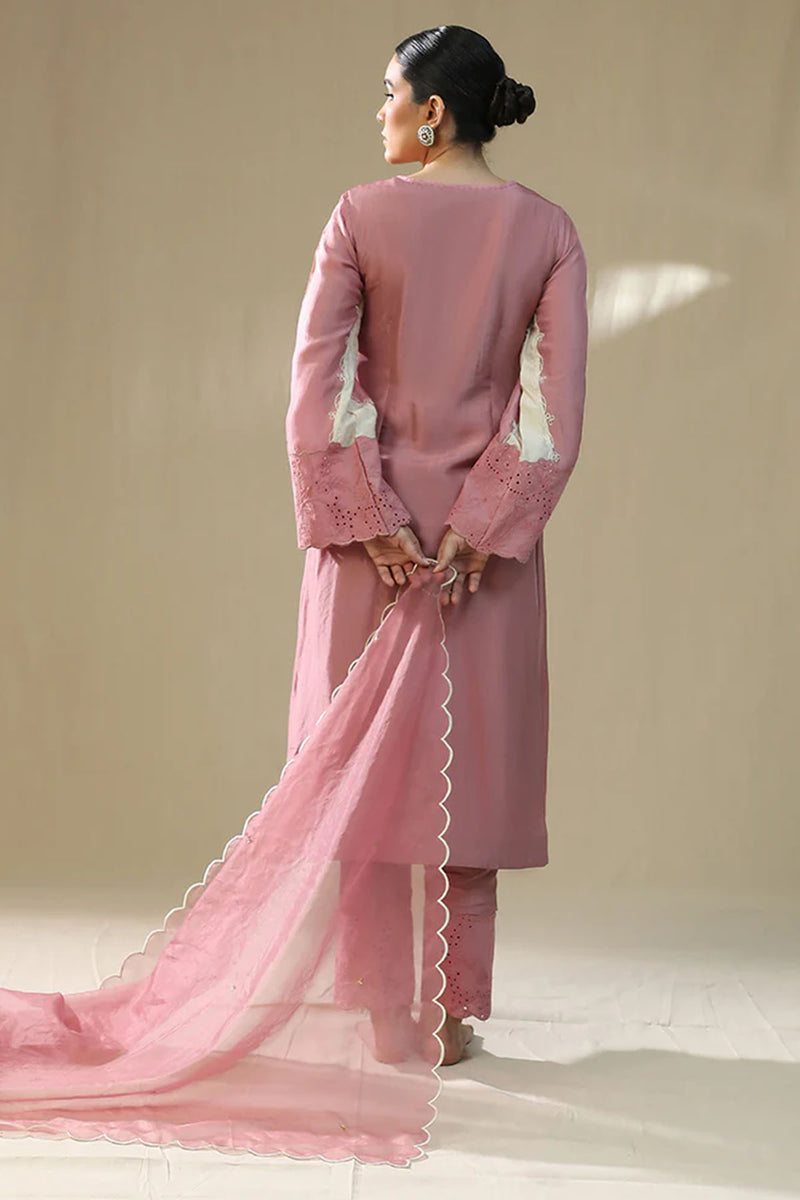 Dusty Pink Handpainted Suit Set