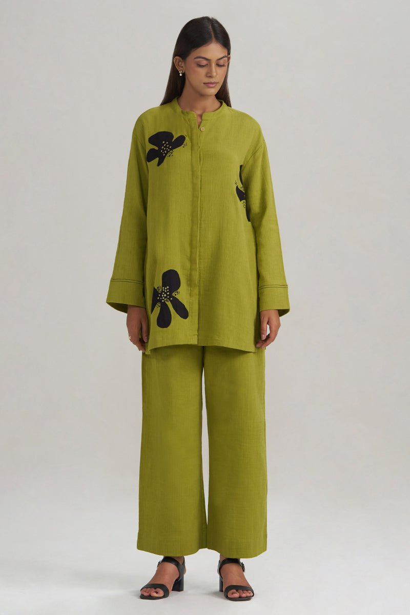 Lime Green Botanical Co-ord Set