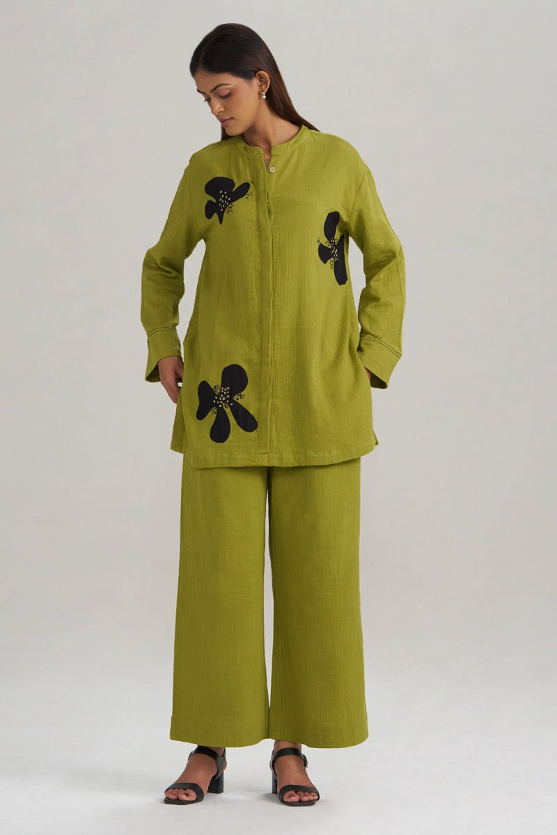 Lime Green Botanical Co-ord Set