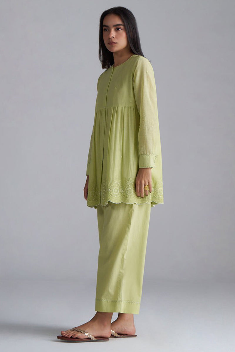Fresh Mint Green Mul-Mul Co-ord Set