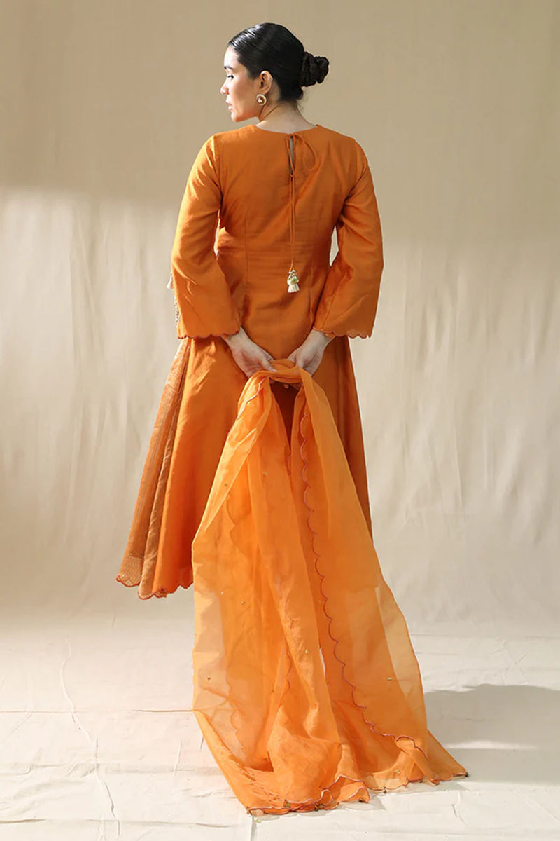 Orange A Line Suit Set