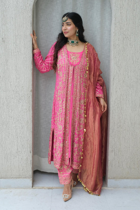 Rani chiffon jacket style suit set