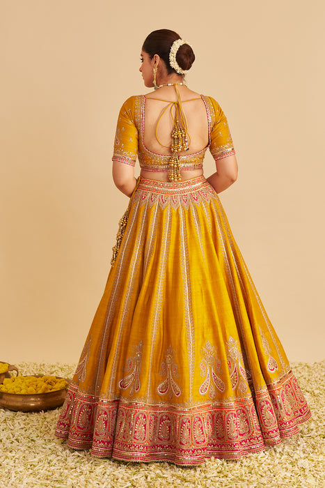 AMARA - MUSTARD LEHENGA