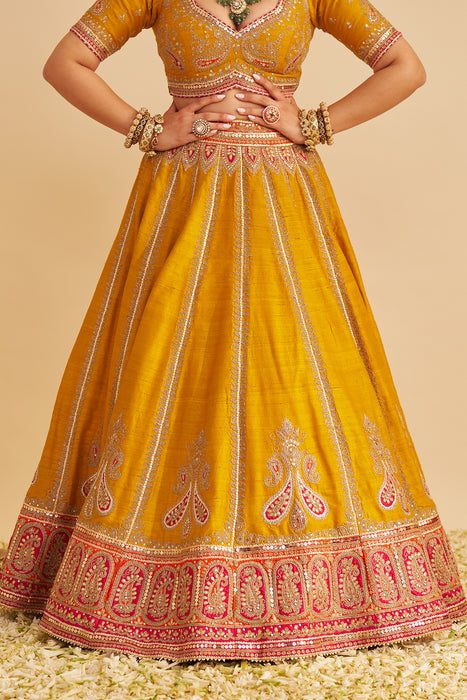 AMARA - MUSTARD LEHENGA
