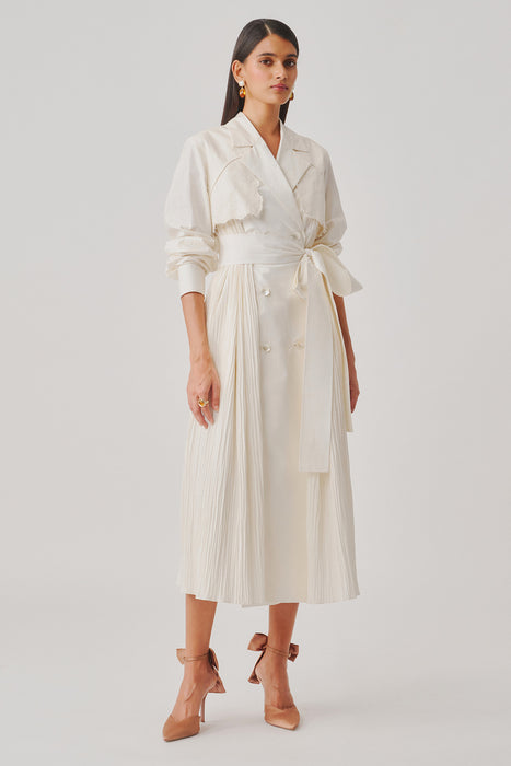 Ivory Atelier Trench Dress