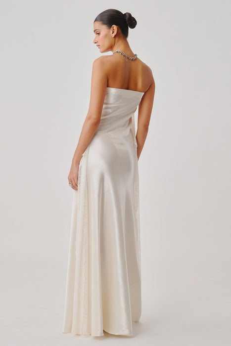 White Peony Lace Gown