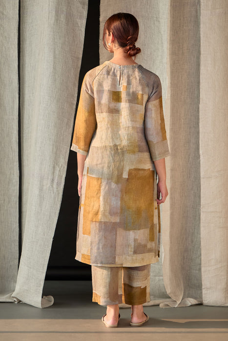 Pure Hemp Kurta Set-Copper