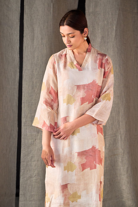 Pure Hemp Kurta Set-Italian Clay