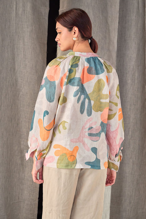 Pure Hemp Leaf Shirt-Natural