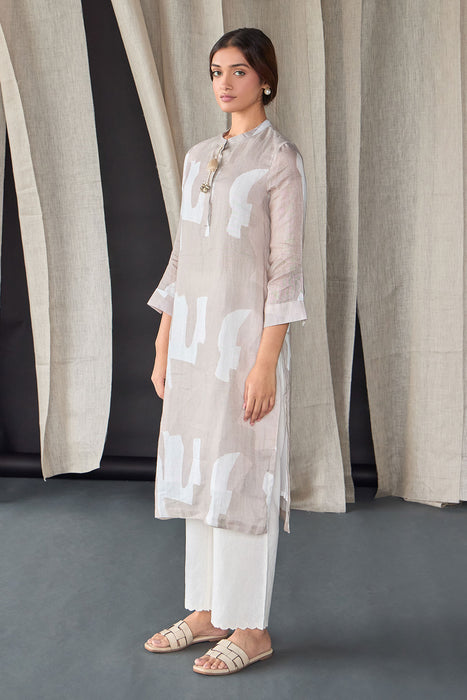 Natural Pure Hemp Kurta Set