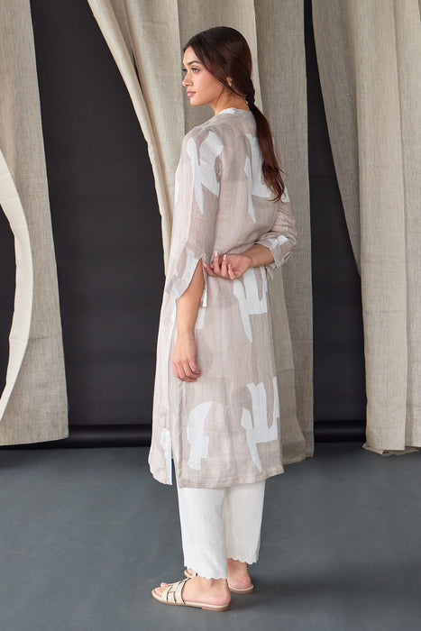 Natural Pure Hemp Kurta Set