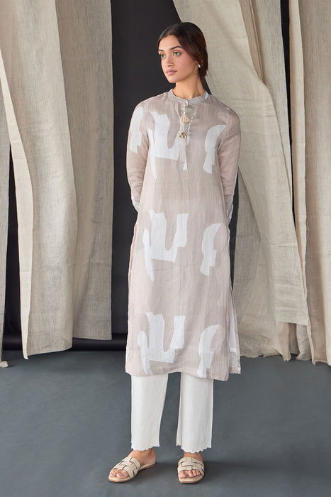 Natural Pure Hemp Kurta Set