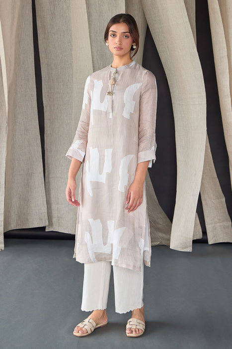 Natural Pure Hemp Kurta Set