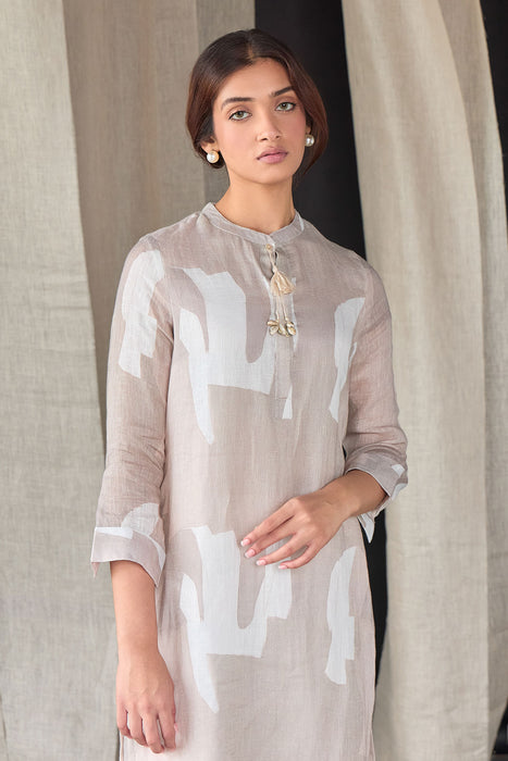 Natural Pure Hemp Kurta Set