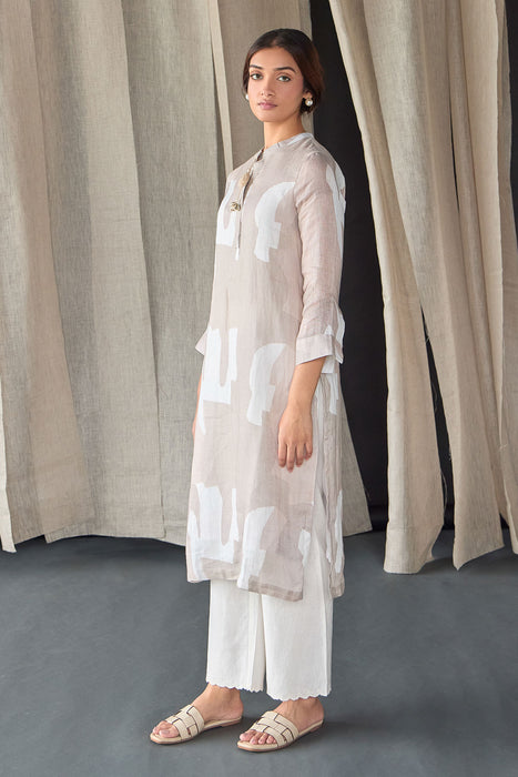 Natural Pure Hemp Kurta Set