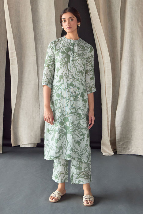 Forest Lullaby Pure Hemp Kurta Set
