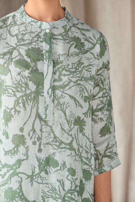 Pure Hemp Cocoa Kurta Set with Odhani