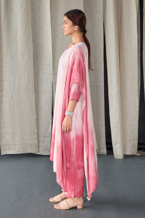 Astro Dust Ombre Linen Kurta Set