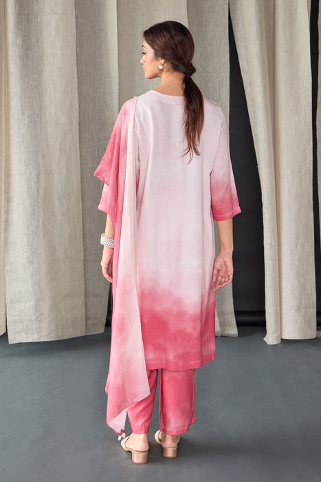 Astro Dust Ombre Linen Kurta Set