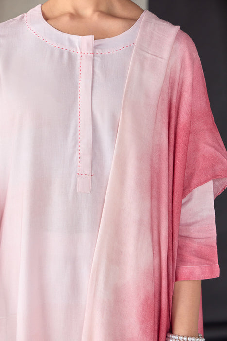 Astro Dust Ombre Linen Kurta Set