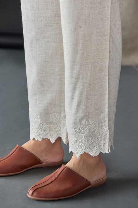 Natural Tonal Embroidered Co-ord Set