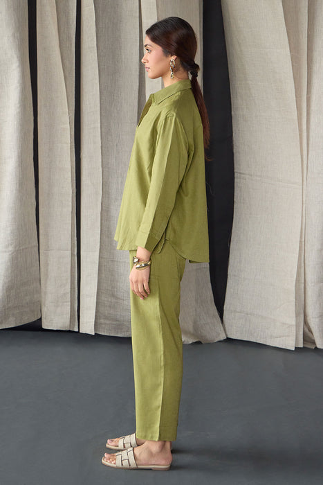 Green Linen Co-ord Set