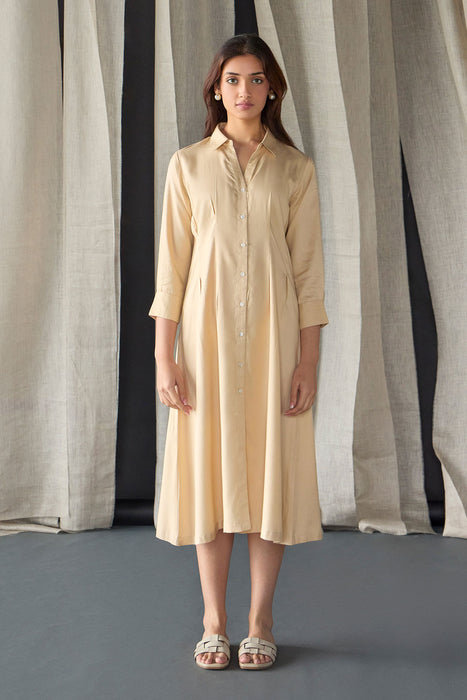 Mellow Fitted Shirt Dress
