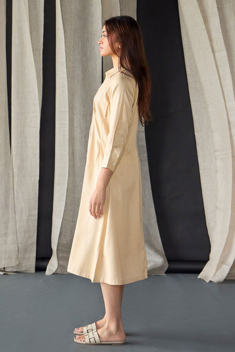 Mellow Fitted Shirt Dress