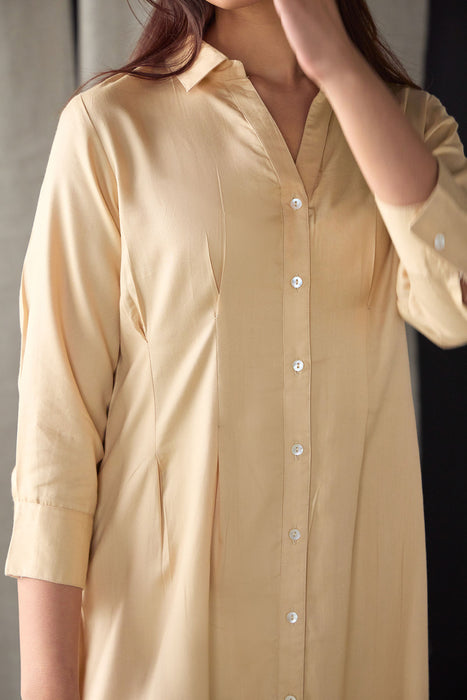Mellow Fitted Shirt Dress