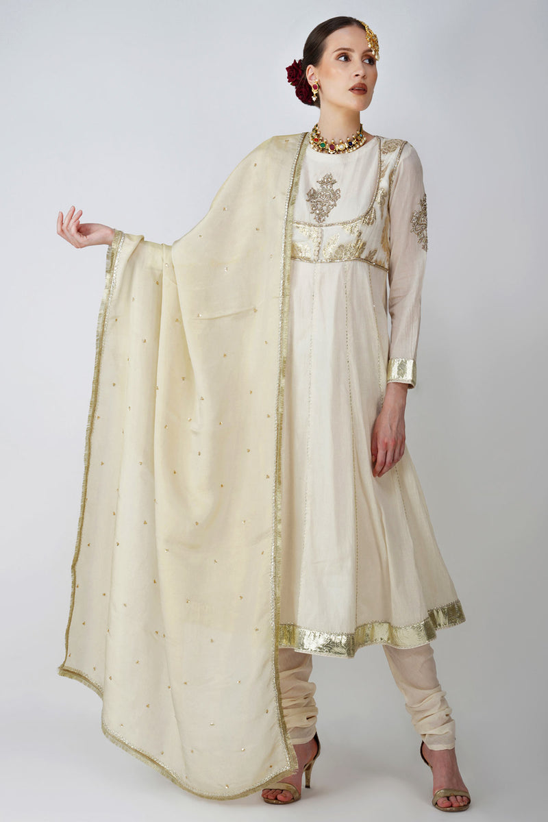 Begum Embroided Anarkali Kurta Set