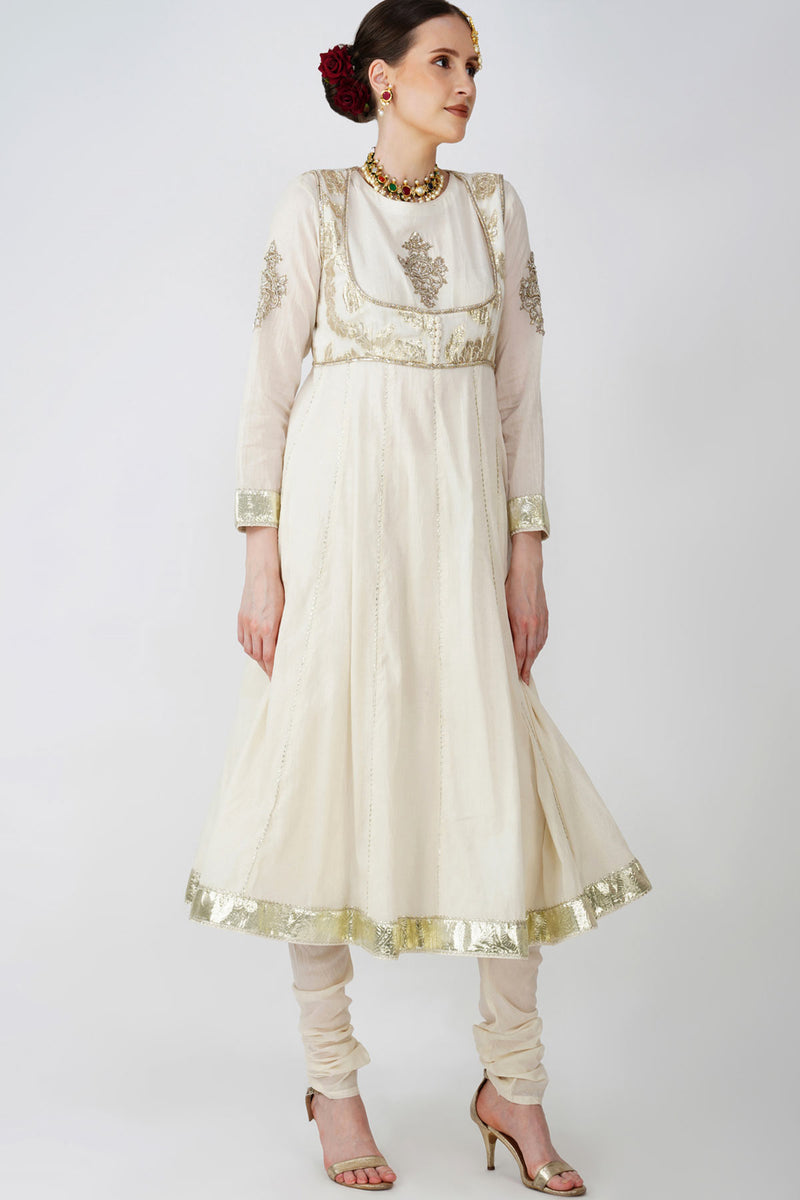 Begum Embroided Anarkali Kurta Set
