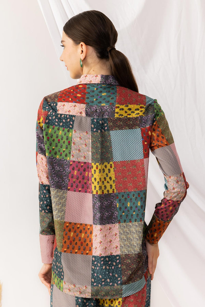 Bohemian Collar Style Front Button Shirt