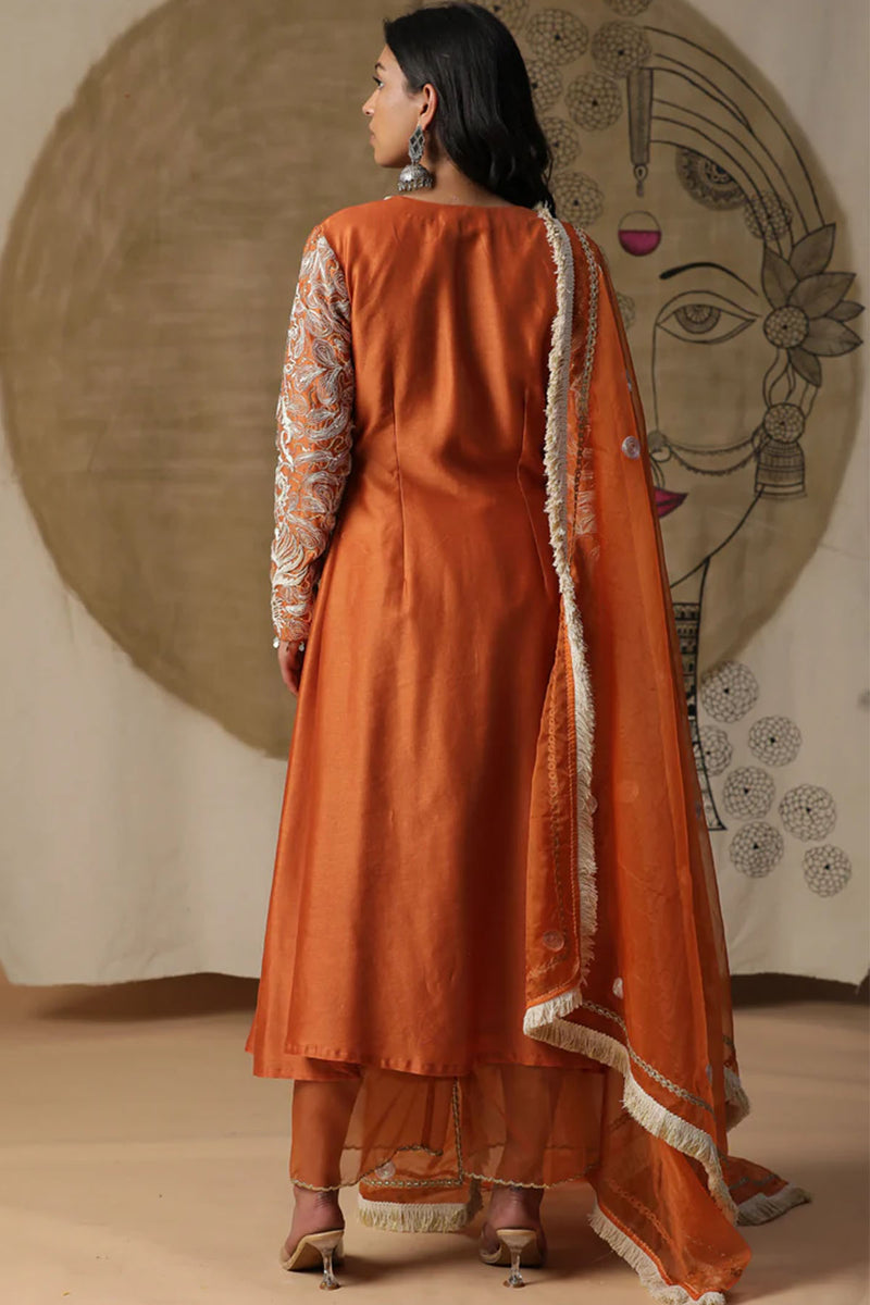 Burnt Orange Angrakha Set