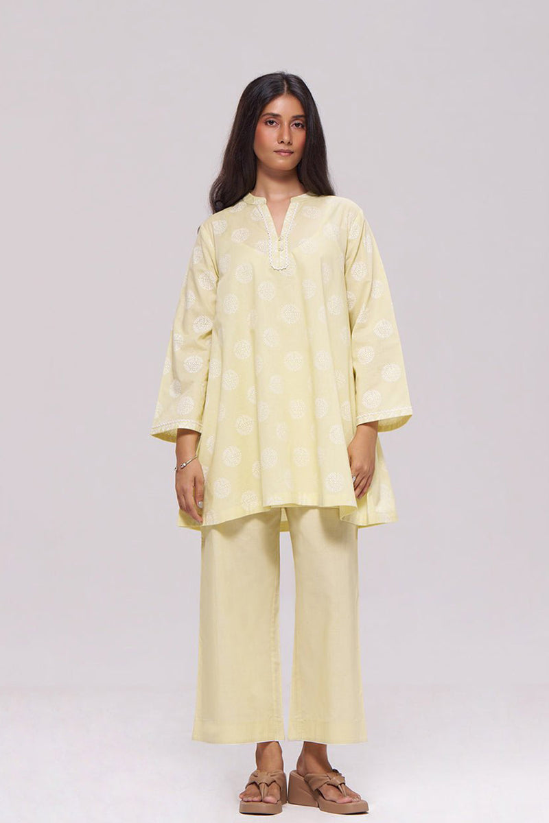 Butter Yellow Cotton Co-ord Set