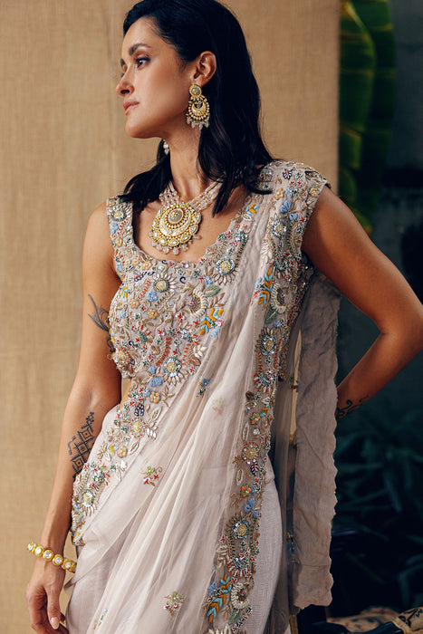 SIGNATURE SASH DRAPE LEHENGA SET