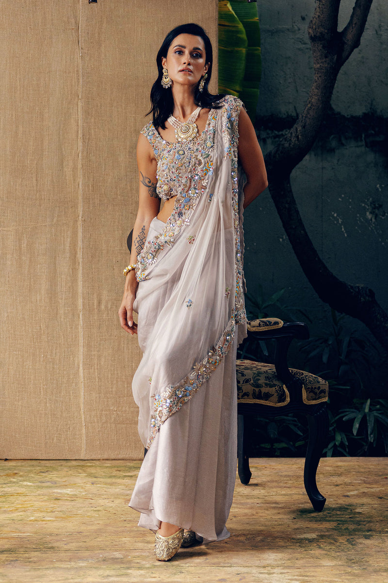 SIGNATURE SASH DRAPE LEHENGA SET