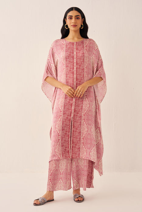 Pink Oasis Kaftan Set