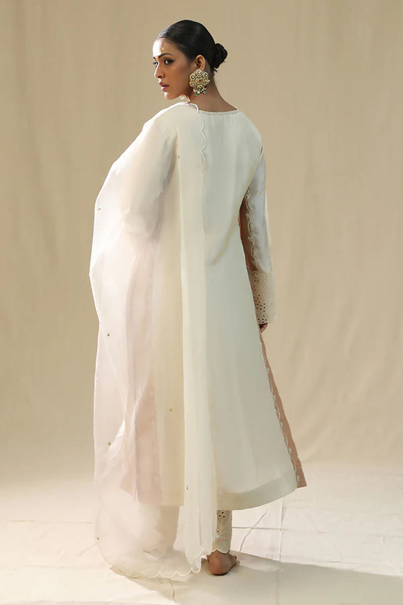 Ivory Handpainted Kurta Suit Set