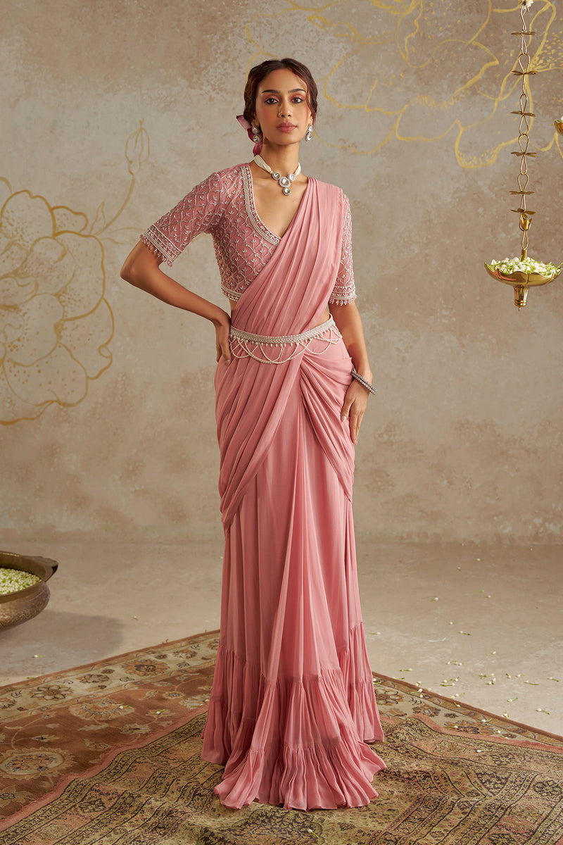 Blush Pink Saree