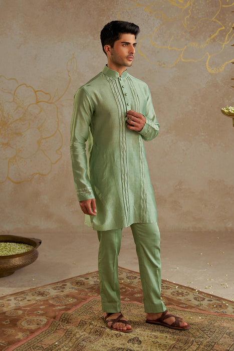 Jade Chanderi Kurta Set