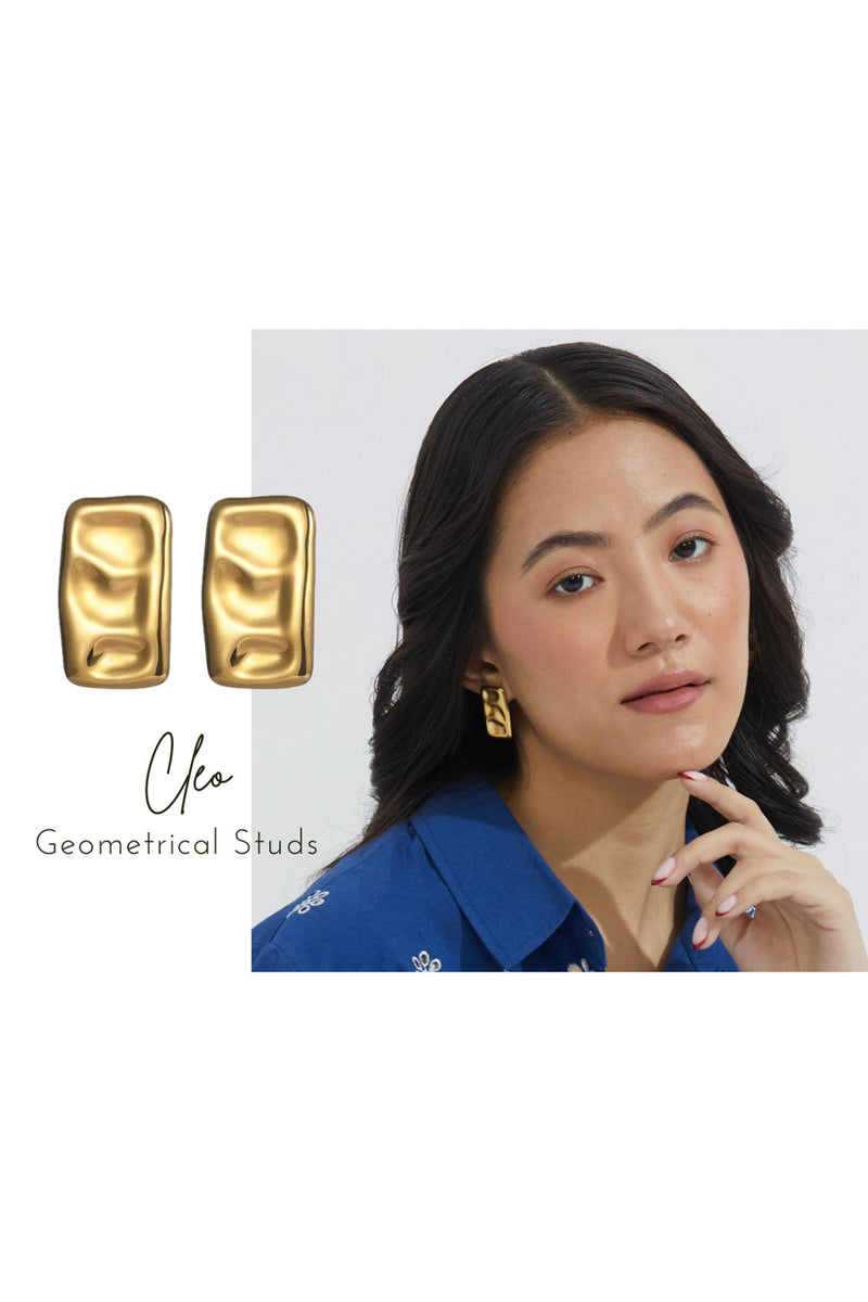 Cleo Geometrical Studs
