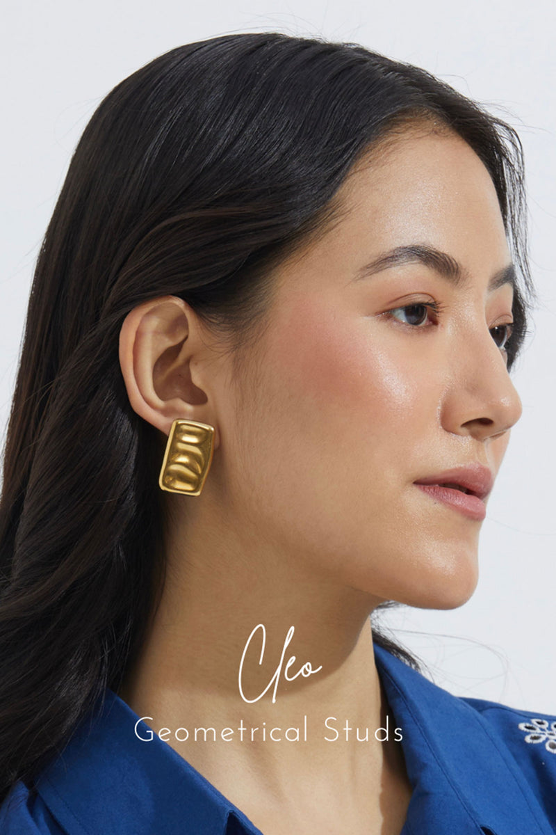Cleo Geometrical Studs