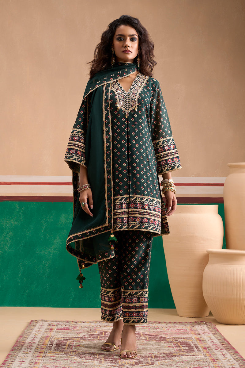 Ira Emerald Kurta Set
