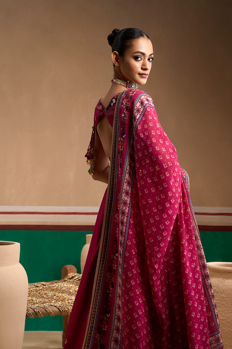 Guldasta Cerise Lehenga Set