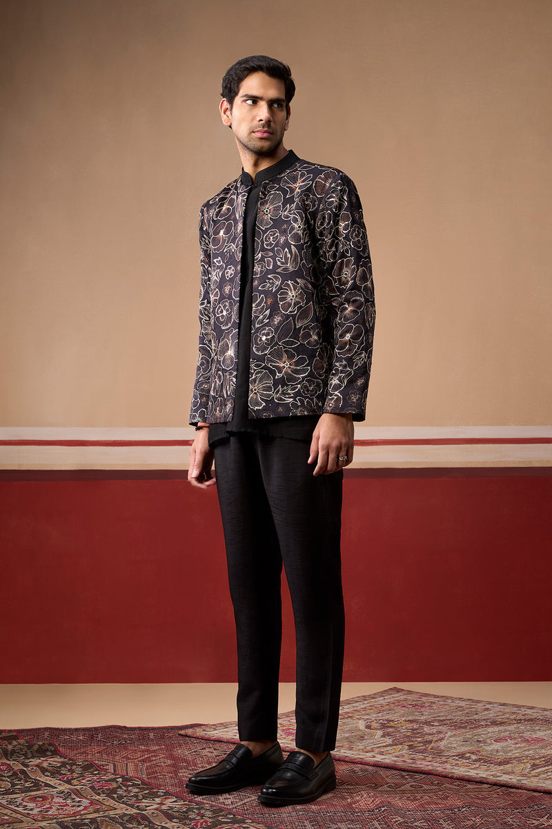 Phool Onyx Jacket Trio Set