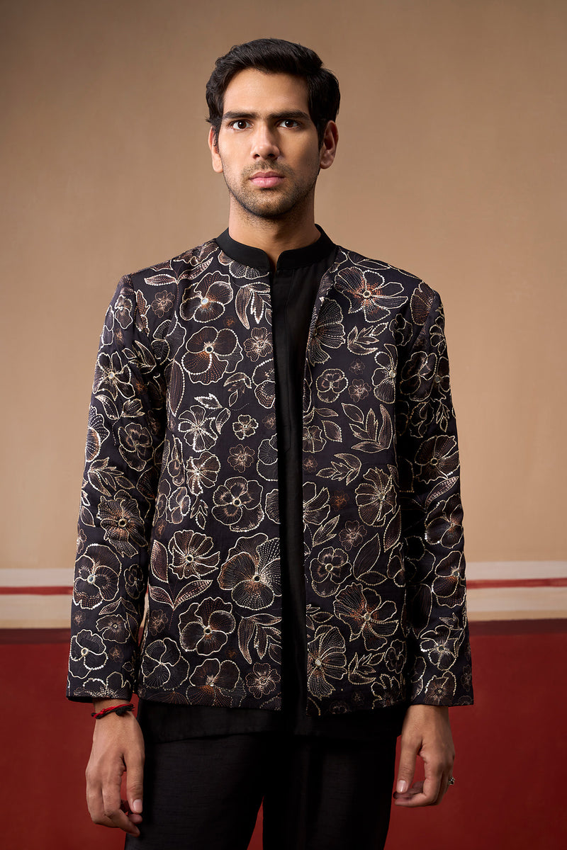 Phool Onyx Jacket Trio Set