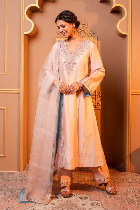 Pink Elegance Embroidered Salwar Kameez Set