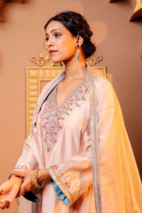 Pink Elegance Embroidered Salwar Kameez Set