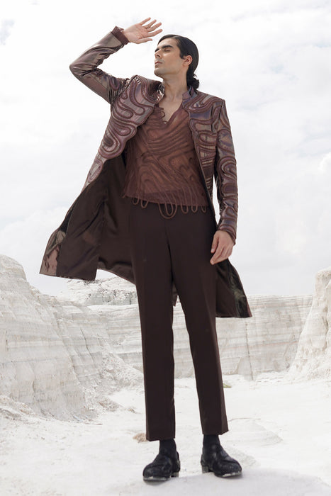 brune colour indo with ethnowave shirt an pants