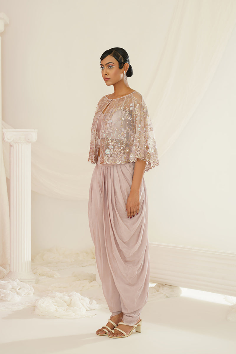 Blush pink dupion silk lehenga choli set
